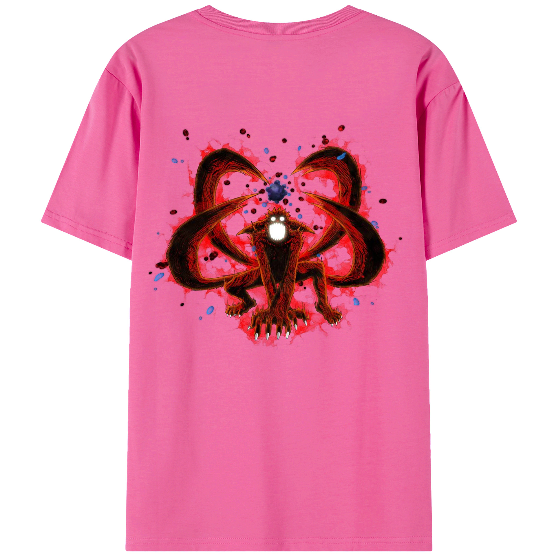 （画像用） NARUTO -ナルト- うずまき ナルト Uzumaki Naruto レディース半袖Tシャツ(バックプリント)